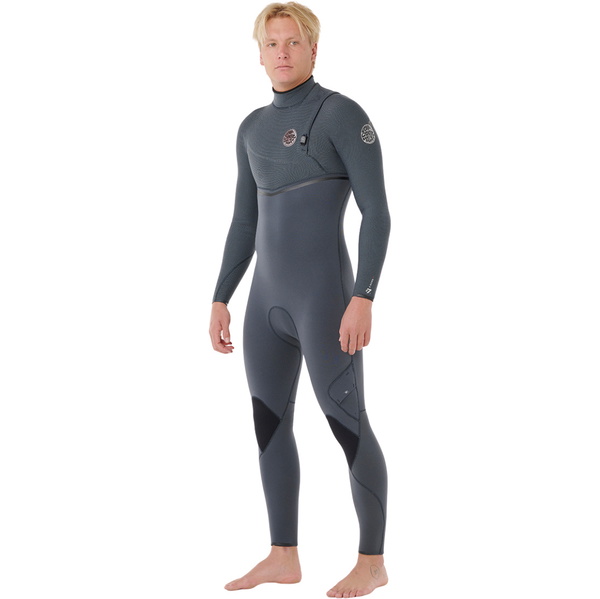 2026 Rip Curl Heren E-Bomb 4/3mm Ritssluiting-vrij Wetsuit 17MMFS - Iron
